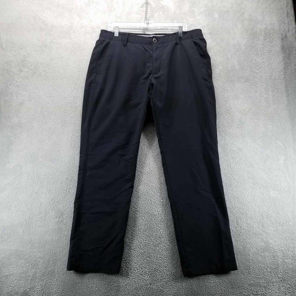 Under Armour Pants Mens 38x32 Black Match Chinos Performance Stretch‎